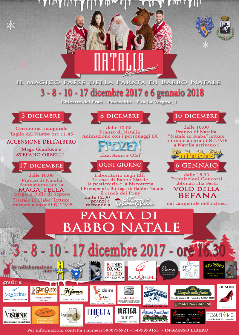 Fucecchio - Natalia Il magico paese della parata di Babbo Natale