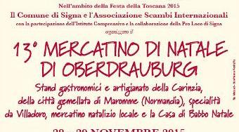 Signa - Mercatino di Natale di Oberdrauburg - Portici di Viale Mazzini e Piazza Cavour