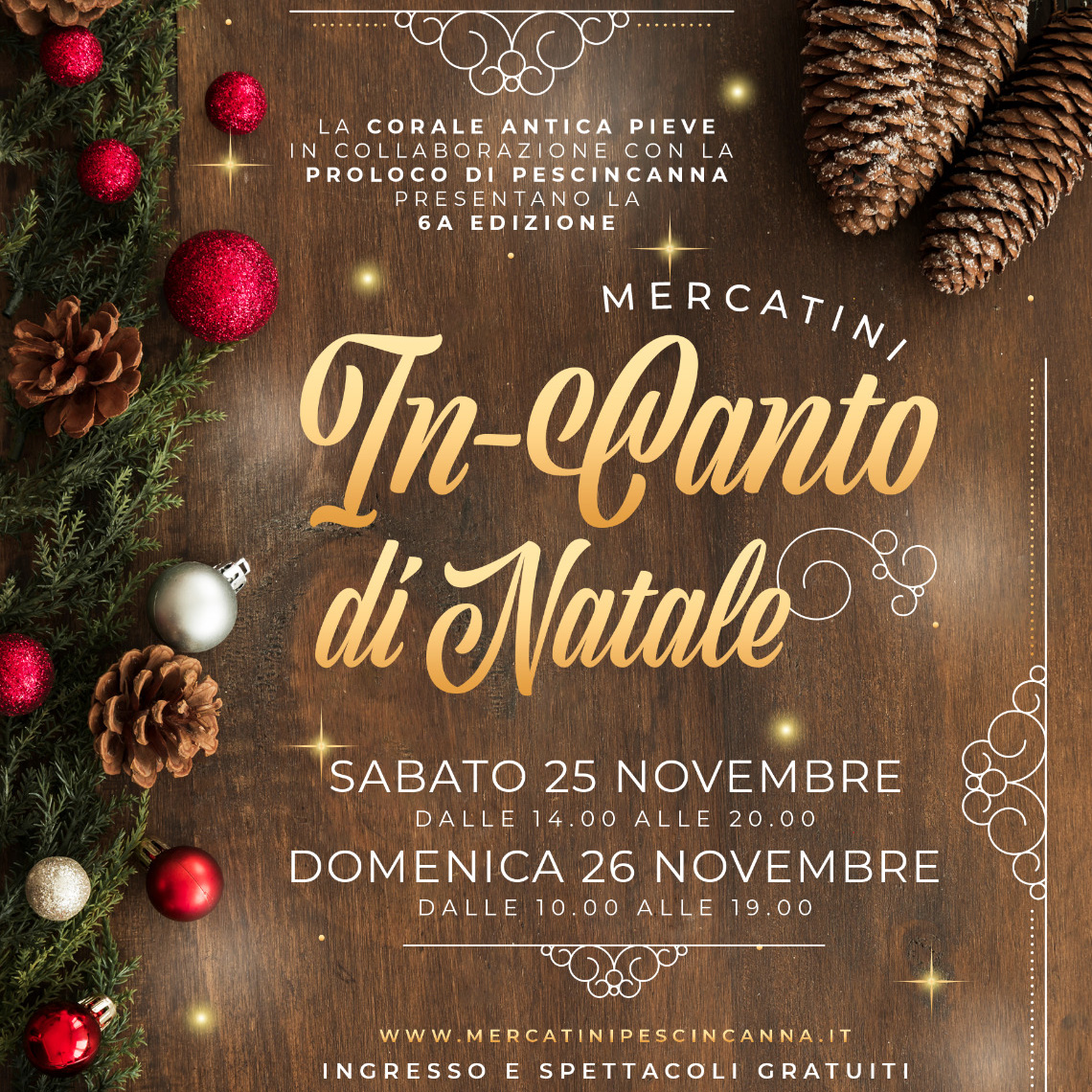 Fiume Veneto - Mercatini In-Canto di Natale - Pescincanna