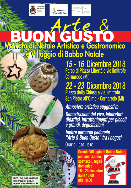 Arte e Buon Gusto. Mercato di Natale Artistico e Gastronomico